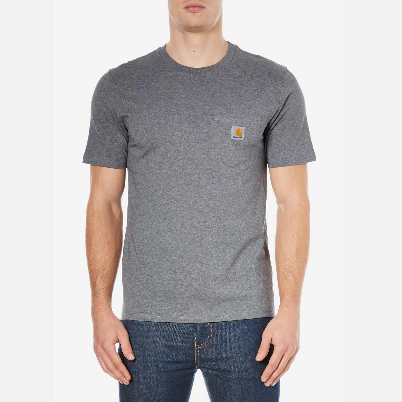 Carhartt Men's Short Sleeve Pocket T-Shirt - Grey Image 1
