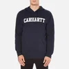 Carhartt Men's Hooded College Sweatshirt - Navy/White - Image 1