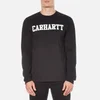 Carhartt Men's Long Sleeve College T-Shirt - Black/White - Image 1