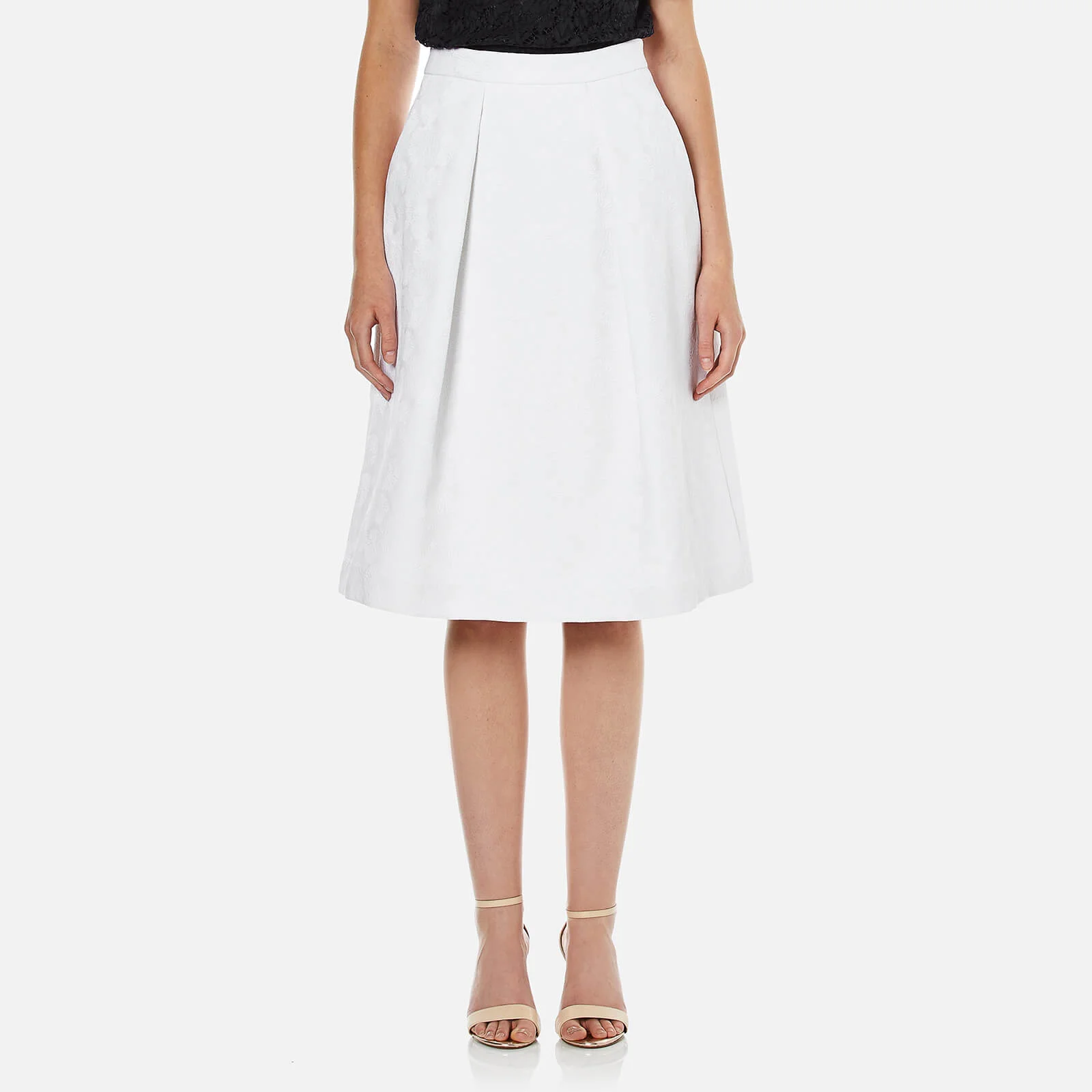 MICHAEL MICHAEL KORS Women's Pocket Pleat Skirt - White Image 1