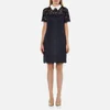MICHAEL MICHAEL KORS Women's Collar Lace T-Shirt Dress - New Navy - Image 1