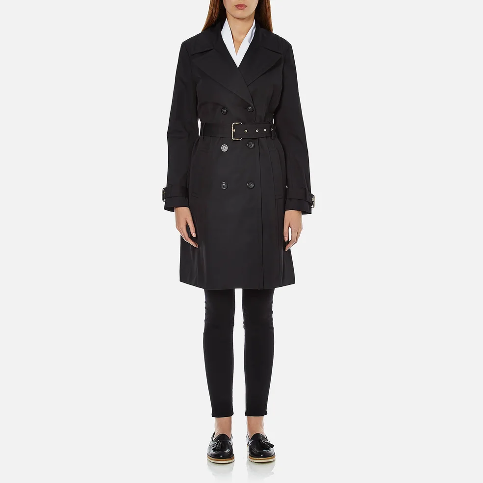 MICHAEL MICHAEL KORS Women's Fit and Flare Trench Coat - Black Image 1