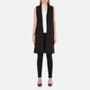 MICHAEL MICHAEL KORS Women's Long Trop Wool Vest Blazer - Black - Image 1