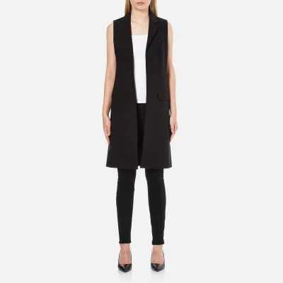 MICHAEL MICHAEL KORS Women's Long Trop Wool Vest Blazer - Black