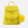 Grafea Women's Sunny Fur Pom Backpack - Yellow - Image 1