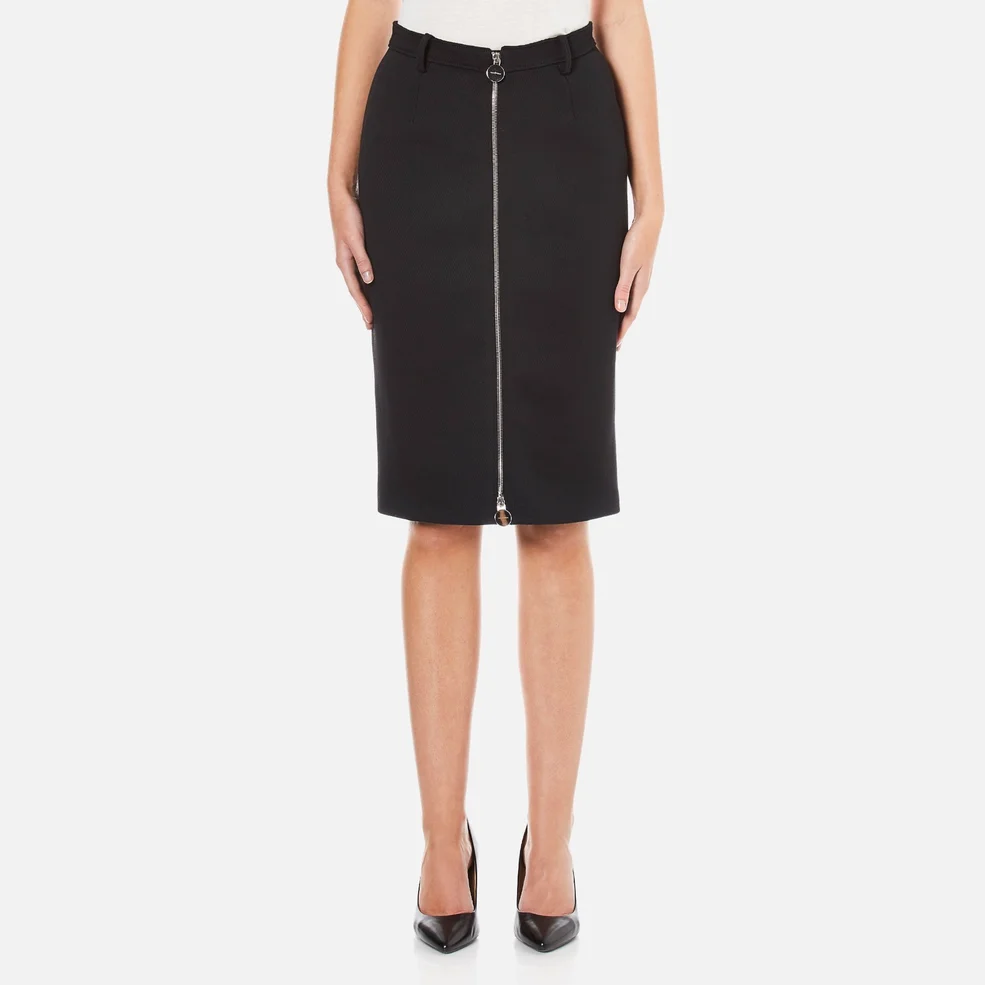 Carven Women's Full Zip Pencil Skirt - Black Image 1