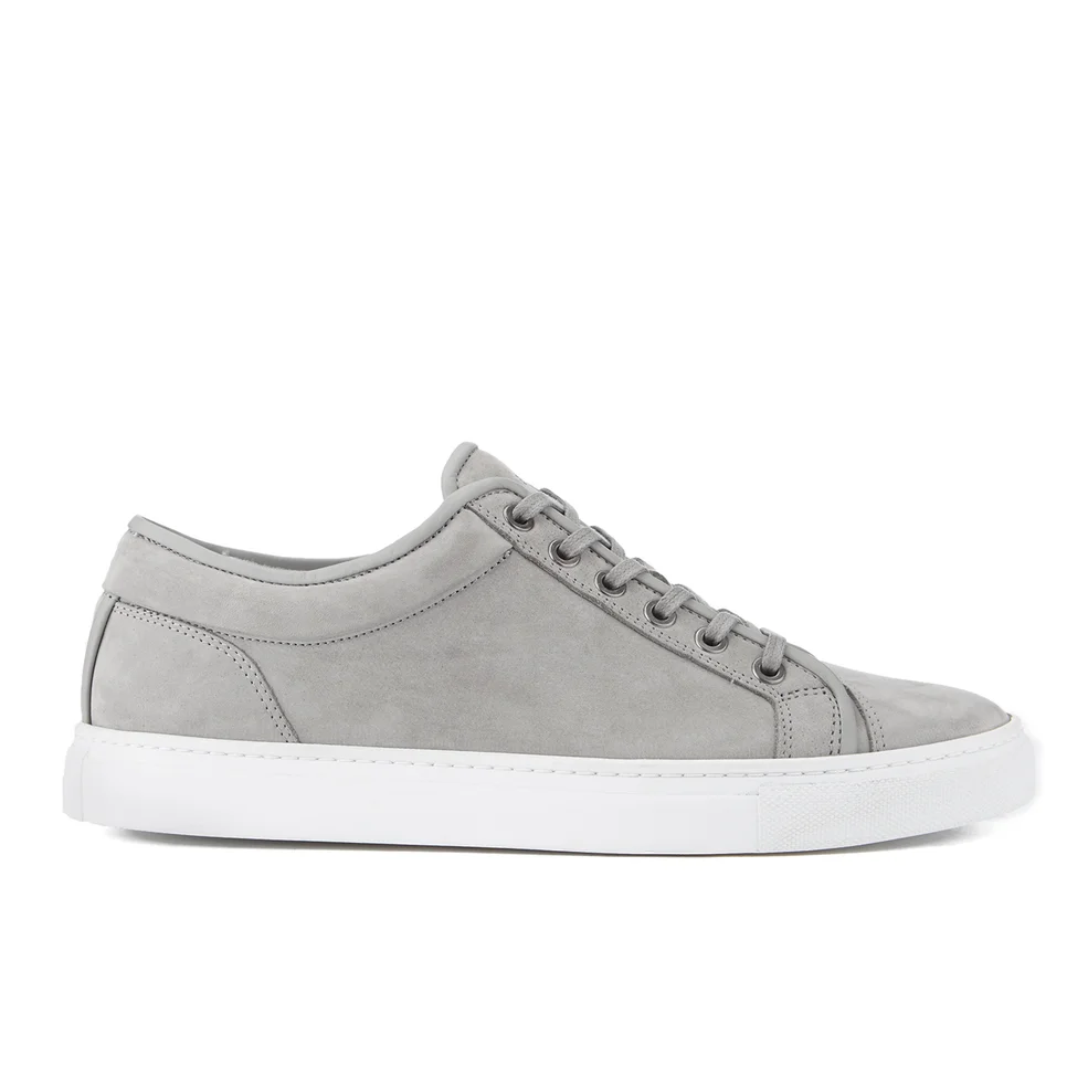 ETQ. Men's Low Top 1 Leather Trainers - Alloy Image 1