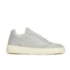 ETQ. Men's Low Top 5 Rubberized Leather Trainers - Alloy/Eggshell - Image 1