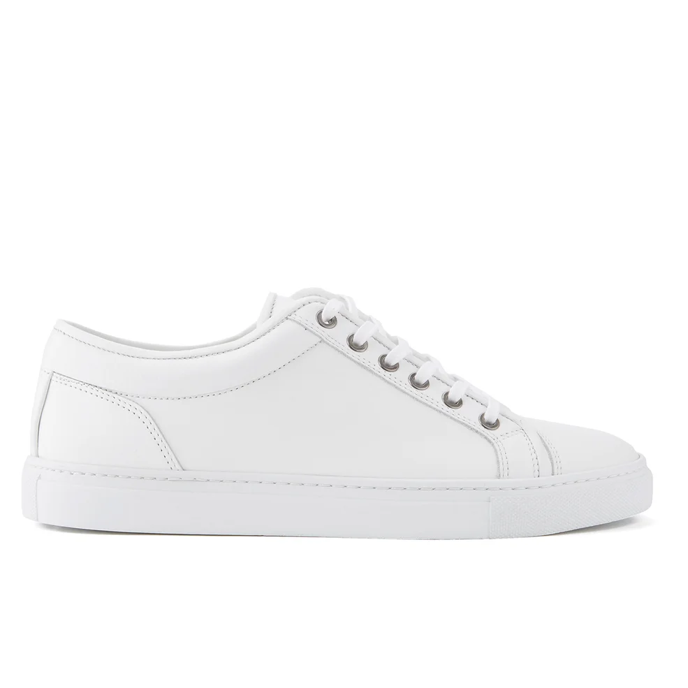 ETQ. Men's Low Top 1 Leather Trainers - White Image 1