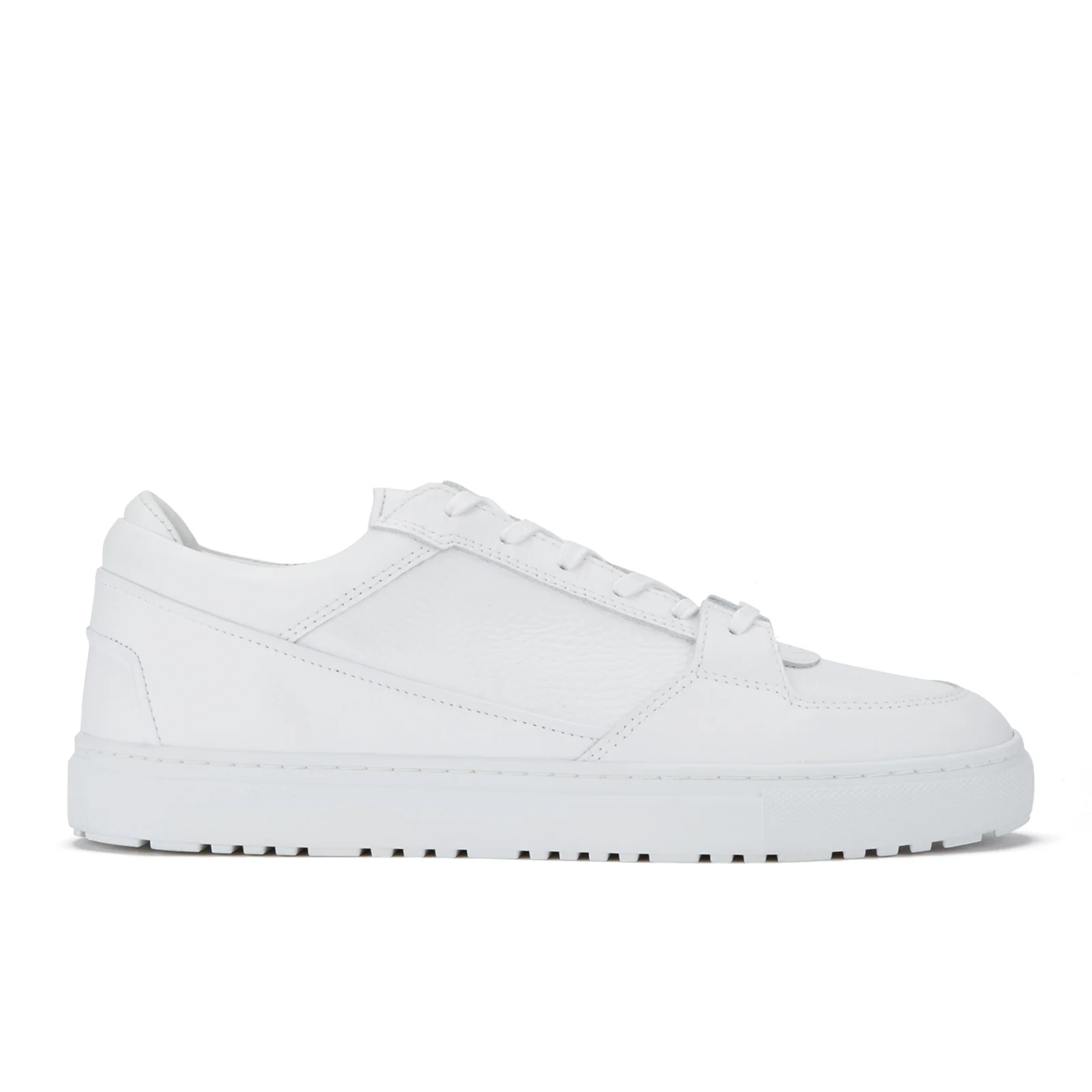 ETQ. Men's Low Top 3 Leather Trainers - White Image 1