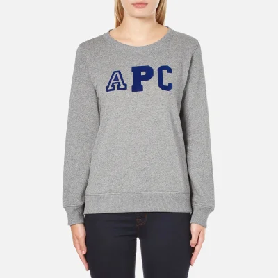 A.P.C. Women's APC Logo Sweatshirt - Grey