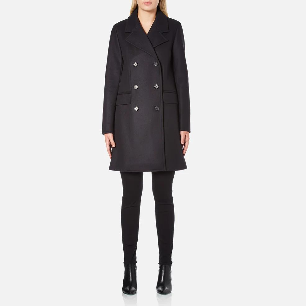 A.P.C. Women's Double Breasted Coat - Navy Image 1