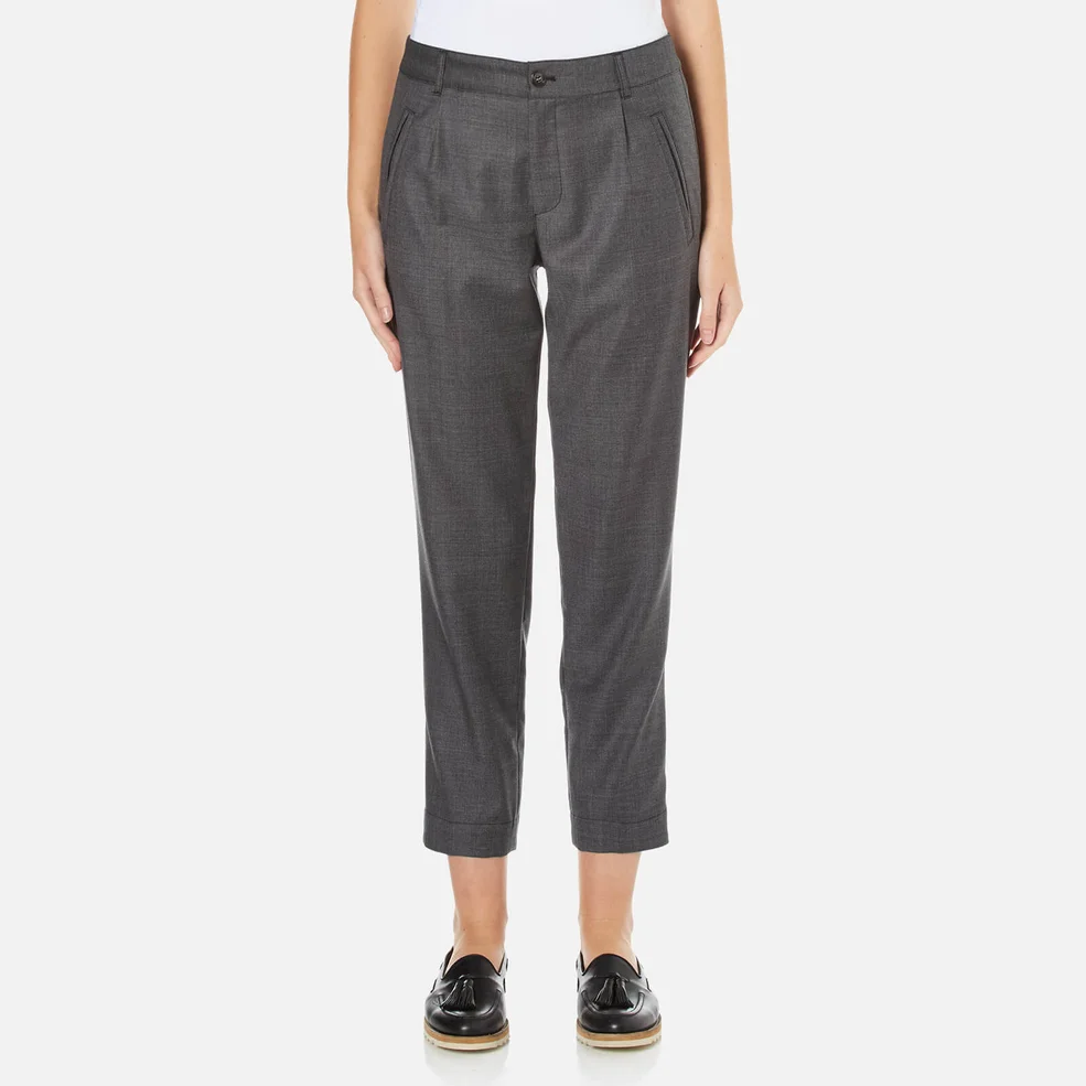 A.P.C. Women's Isabelle Cropped Trousers - Grey Image 1