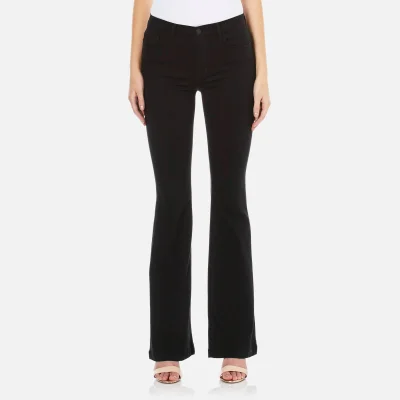 J Brand Women's Maria Flare Jeans - Seriously Black