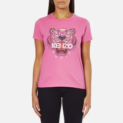 KENZO Women's Tiger Embroidered T-Shirt - Begonia