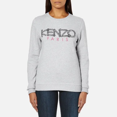 KENZO Women's Paris Logo Sweatshirt - Light Grey