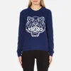 KENZO Women's Tiger Rubber Logo On Cable Knitted Jumper - Ink - Image 1