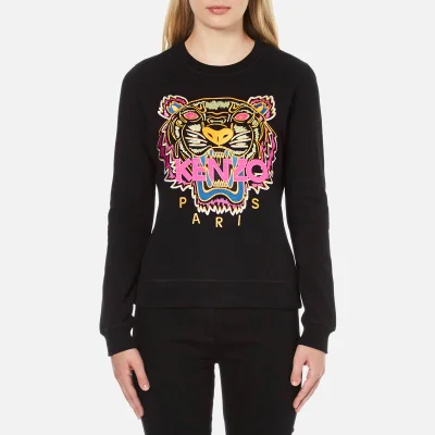 KENZO Women's Tiger Embroidered Sweatshirt - Black