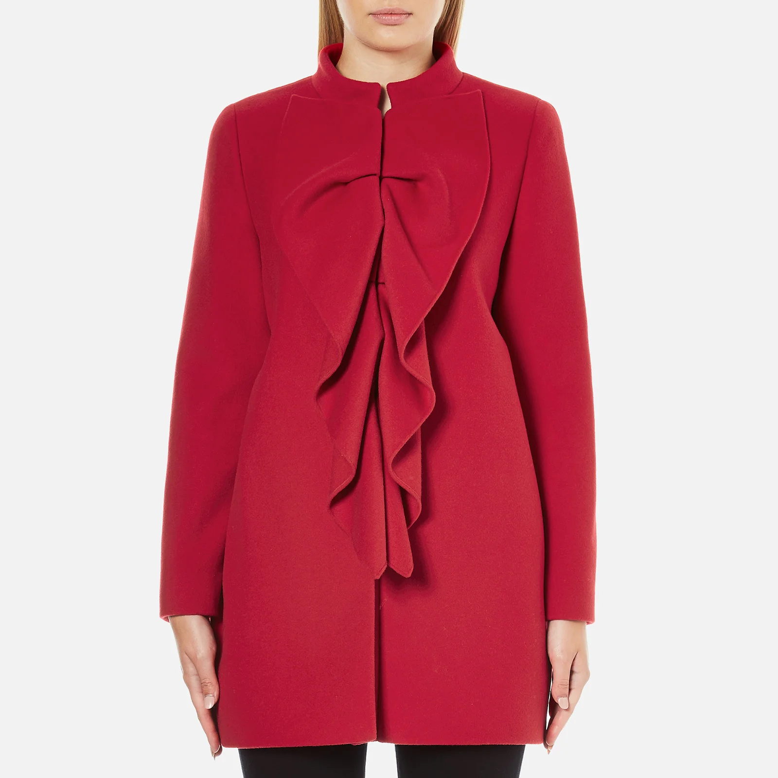 Boutique Moschino Women's Frill Jacket - Red Image 1