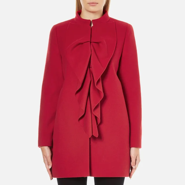 Boutique Moschino Women's Frill Jacket - Red