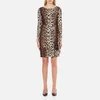 Boutique Moschino Women's Zip Pleat Dress - Leopard - Image 1