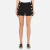 Boutique Moschino Women's Button Shorts - Black - Image 1