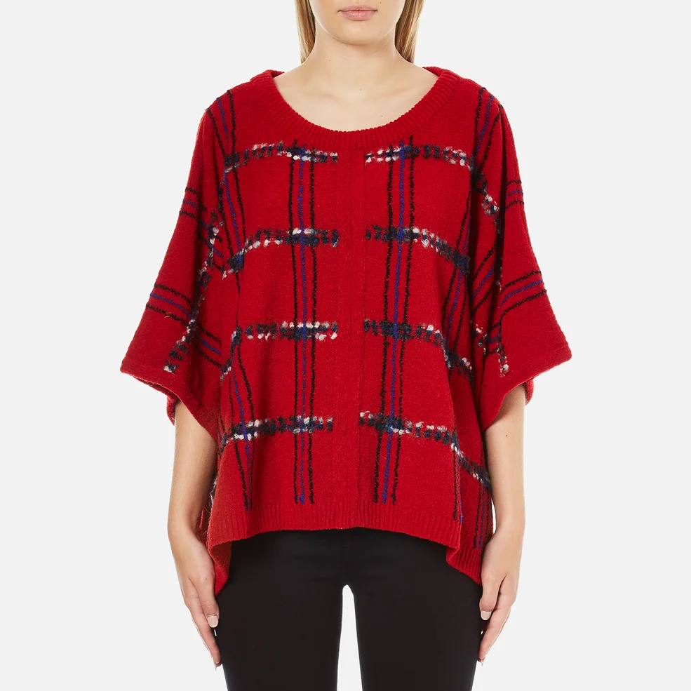 Boutique Moschino Women's Cape Jumper - Red Image 1