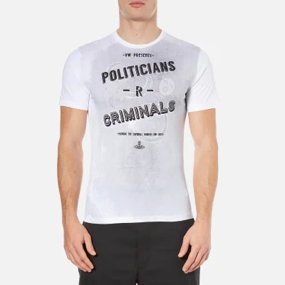 Vivienne Westwood Men's Politicians-R-Criminals T-Shirt - White
