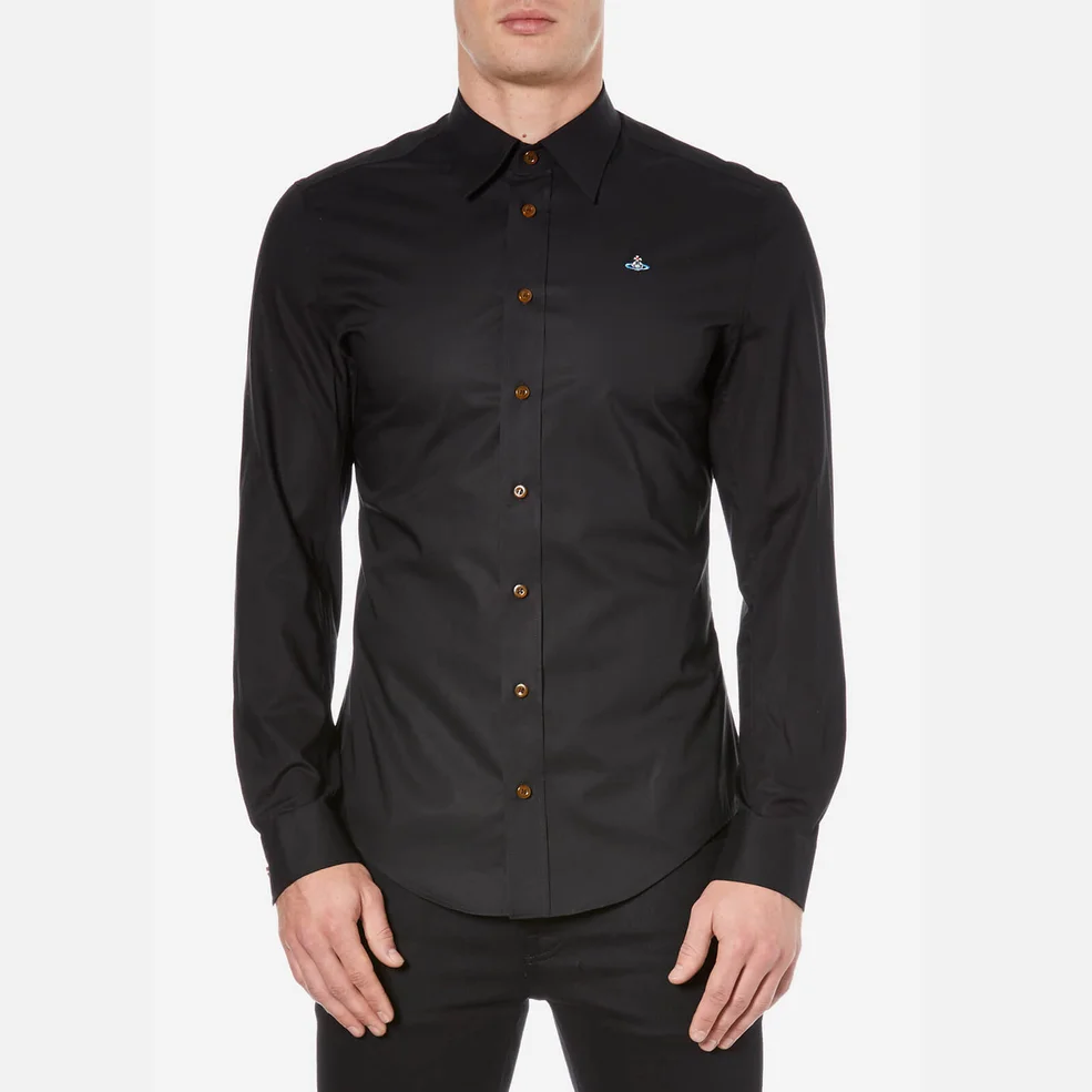 Vivienne Westwood Men's Poplin Stretch Shirt - Black Image 1