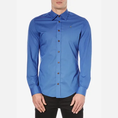 Vivienne Westwood Men's Poplin Stretch Shirt - Blue
