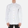 Vivienne Westwood Men's Printed Oxford Two Button Krall Shirt - White Stripe - Image 1