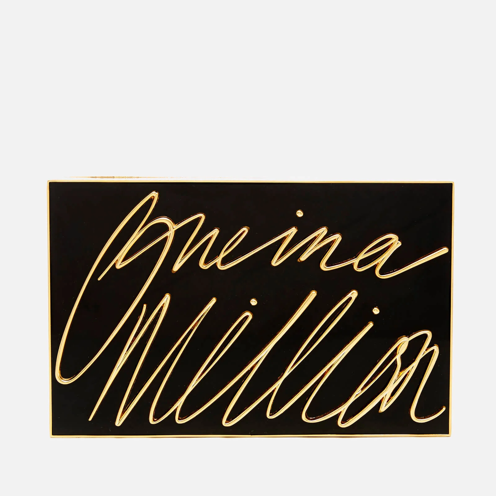 Lulu Guinness Women's Olivia 'One In A Million' Clutch - Black/Gold Image 1