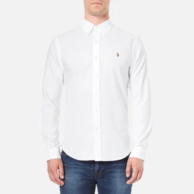 Polo Ralph Lauren Men's Long Sleeve Oxford Shirt - White