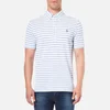Polo Ralph Lauren Men's Stripe Cotton Polo Shirt - White/Indigo - Image 1