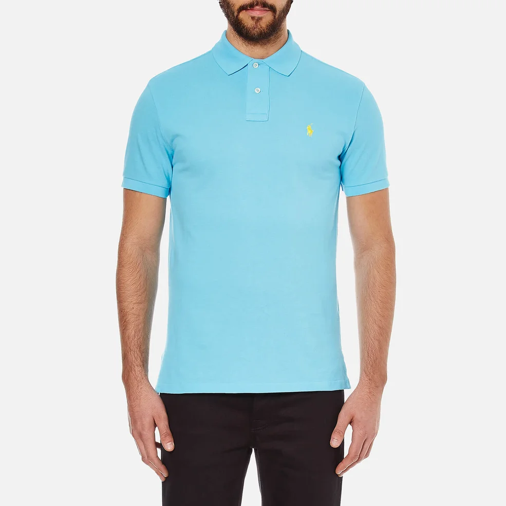 Polo Ralph Lauren Men's Custom Fit Polo Shirt - French Turquoise Image 1