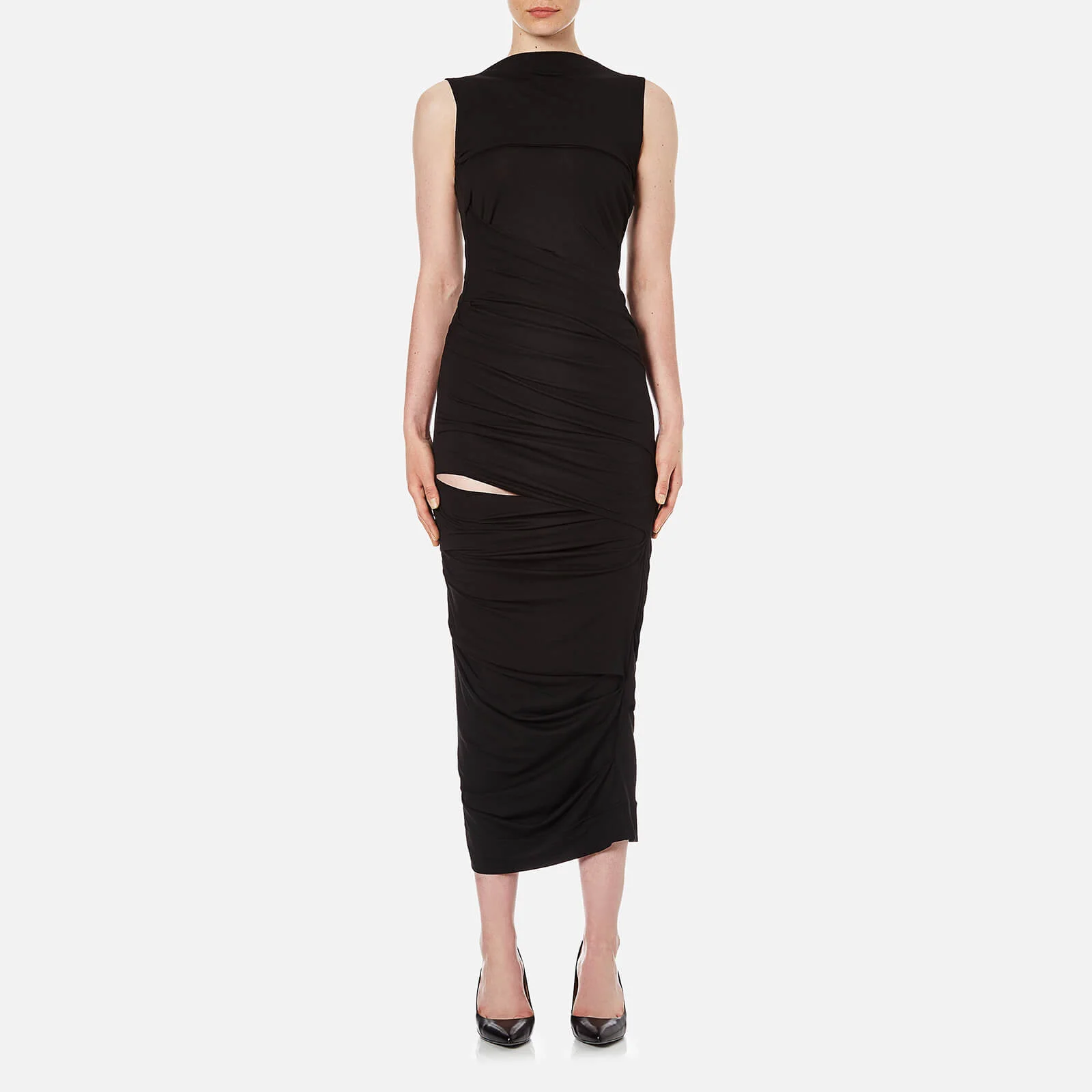Vivienne Westwood Anglomania Women's Plain Vaduz Slash Dress - Black Image 1
