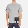 MSGM Men's Bottom Panel Logo T-Shirt - Grey - Image 1