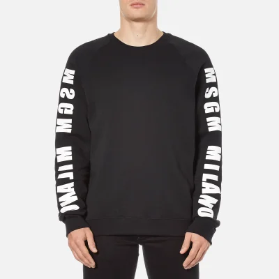 MSGM Men's MSGM Milano Side Logo Sweatshirt - Black