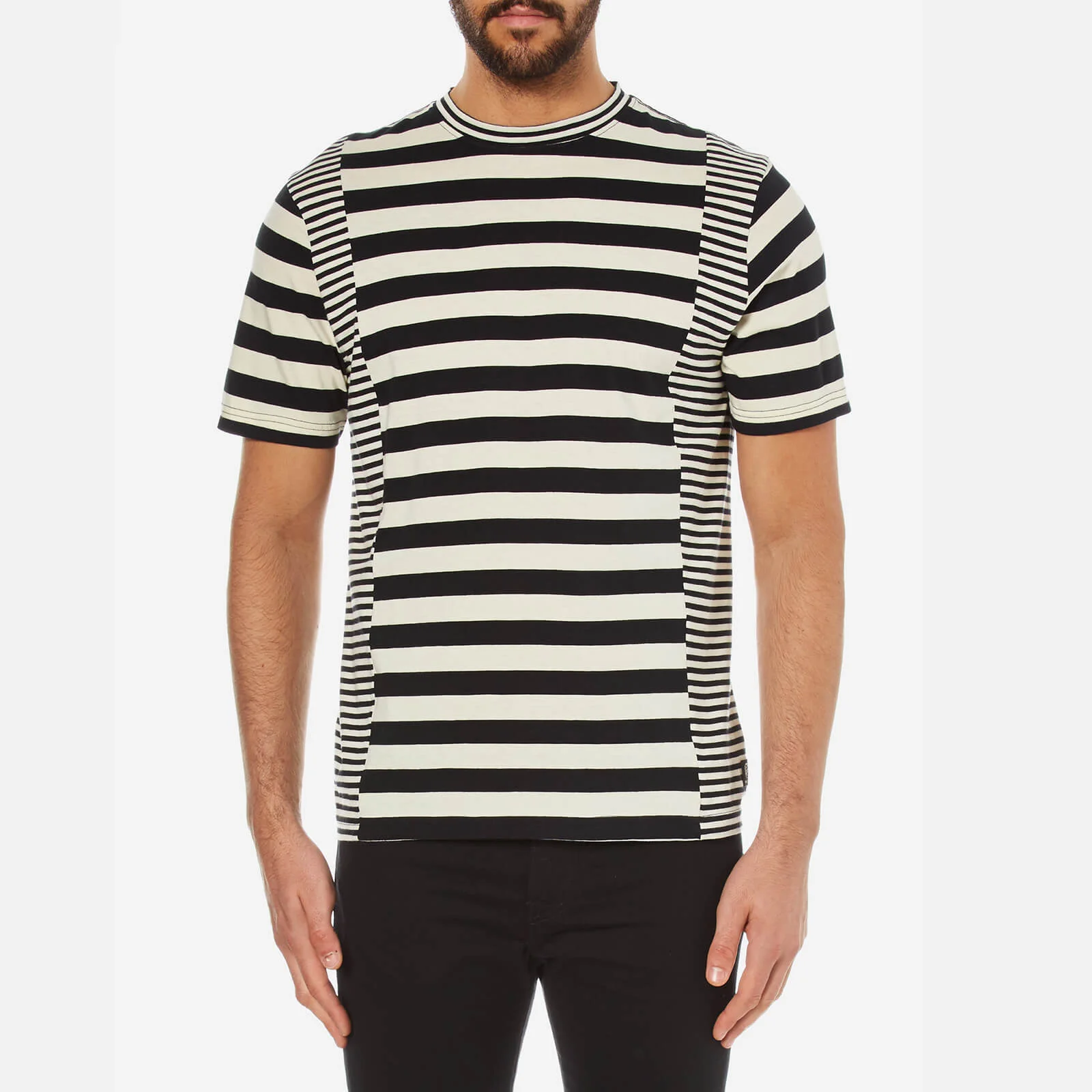 PS by Paul Smith Men's Crew Neck Stripe T-Shirt - Black/White Image 1