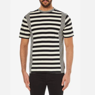 PS by Paul Smith Men's Crew Neck Stripe T-Shirt - Black/White