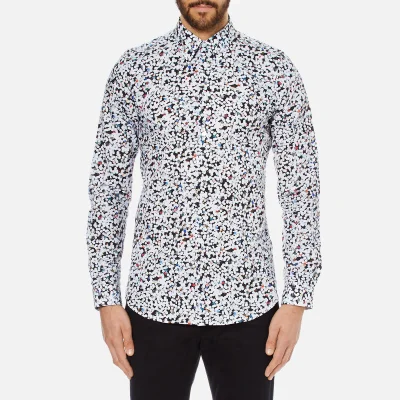 PS by Paul Smith Men's All Over Print Long Sleeve Shirt - White