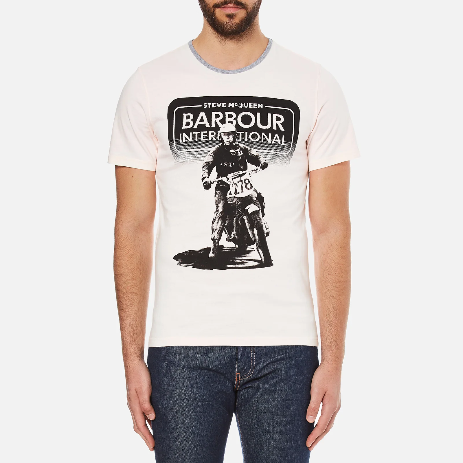 Barbour X Steve McQueen Men's Camber T-Shirt - Cream Image 1