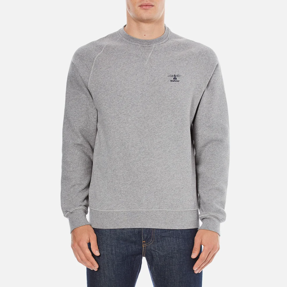 Barbour Heritage Men's Standards Sweatshirt - Grey Marl Image 1