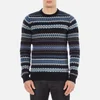 Barbour Heritage Men's Caistown Fairisle Knitted Jumper - Navy - Image 1