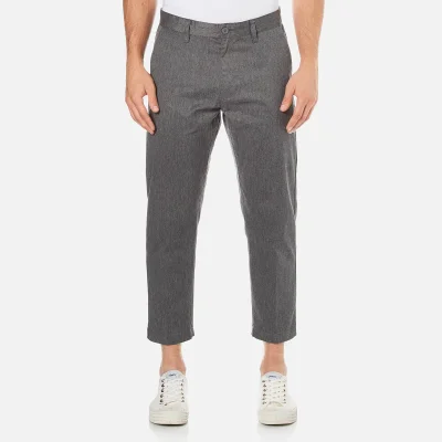 OBEY Clothing Men's Straggler Flooded Crop Trousers - Heather Grey