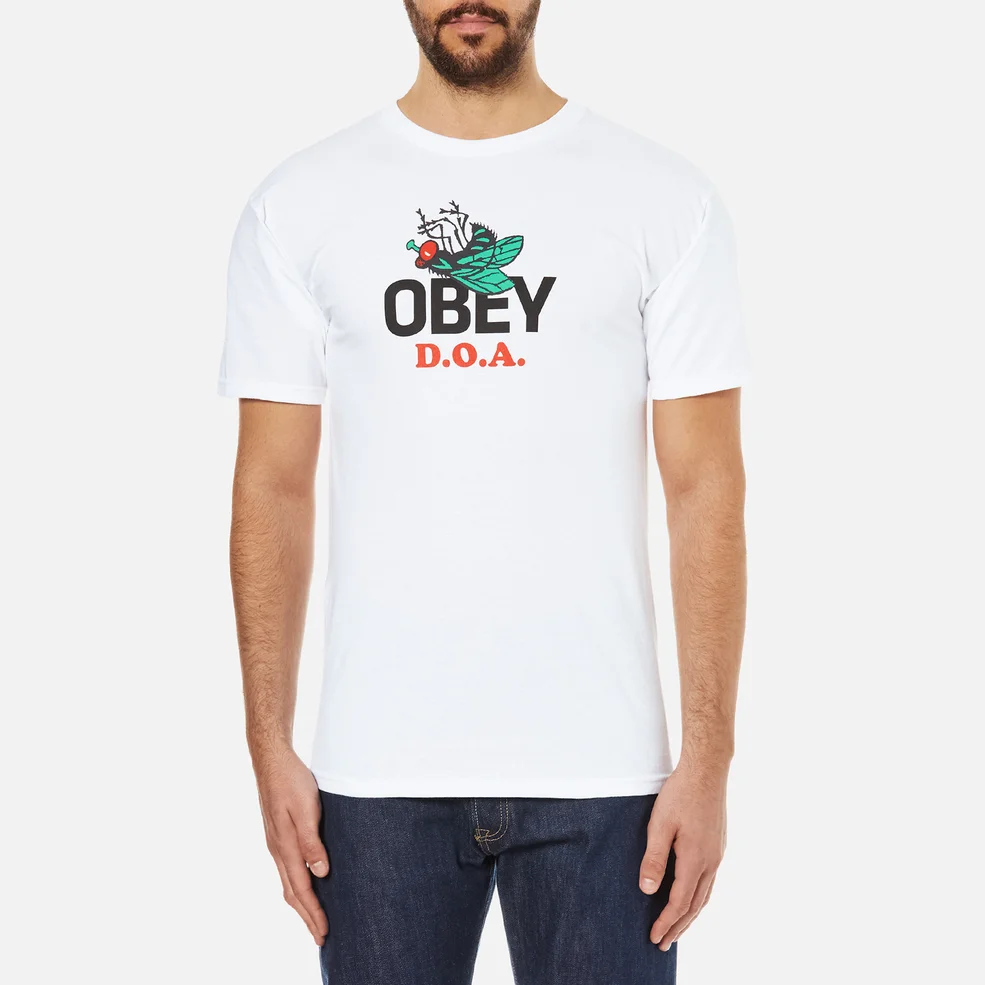 OBEY Clothing Men's Dead On Arrival T-Shirt - White Image 1
