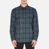 OBEY Clothing Men's Highland Plaid Flannel Shirt - Green Multi - Image 1