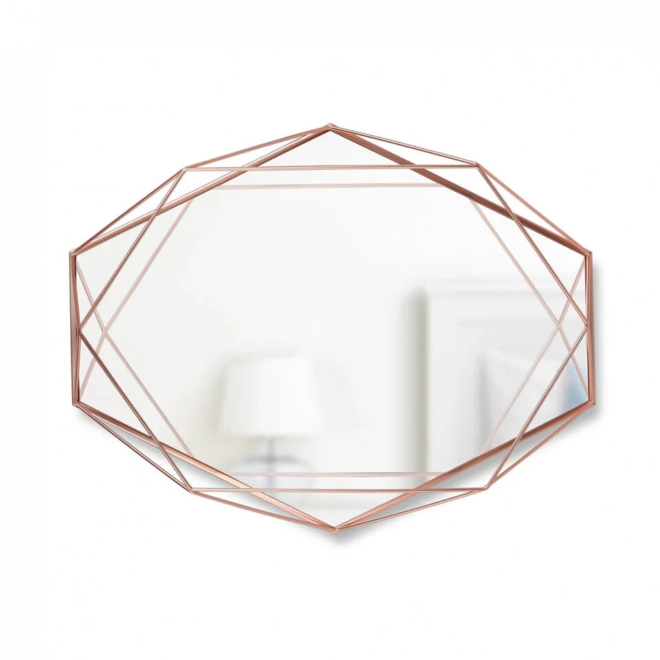 Umbra Prisma Geometric Mirror - Copper Image 1