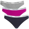 Calvin Klein Women's 3 Pack Bikini - Striking/Heather/Ocean Floor - Image 1