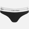 Calvin Klein Women's Modern Cotton Thong - Black - Image 1